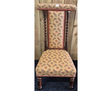 Antique Prie Dieu chair. 91.5cm in height. 