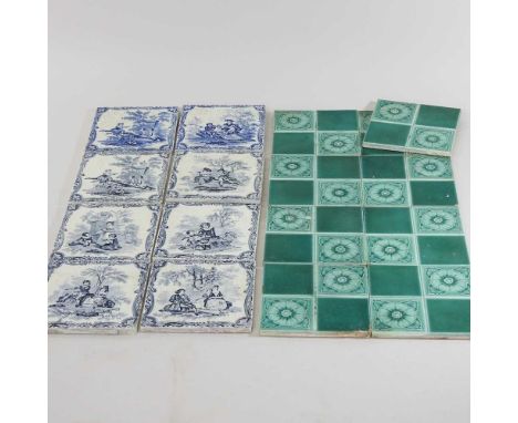 A collection of Minton tiles