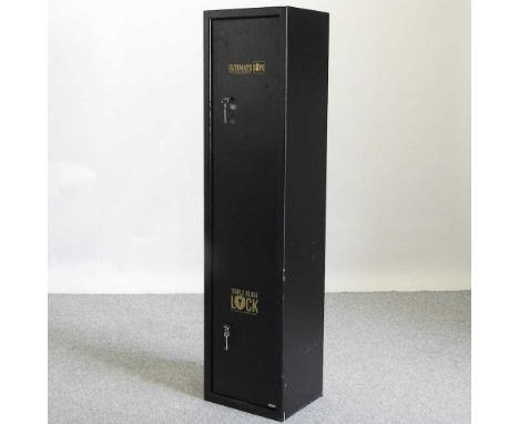 An Ultimate Safe seven gun cabinet, with internal ammunition box, and keys35w x 30d x 145h cm