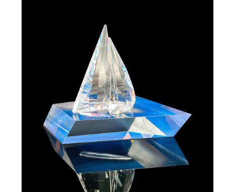 This gorgeous Swarovski crystal sailing legend was part of the When We Were Young series. Included is a blue acrylic stand fo