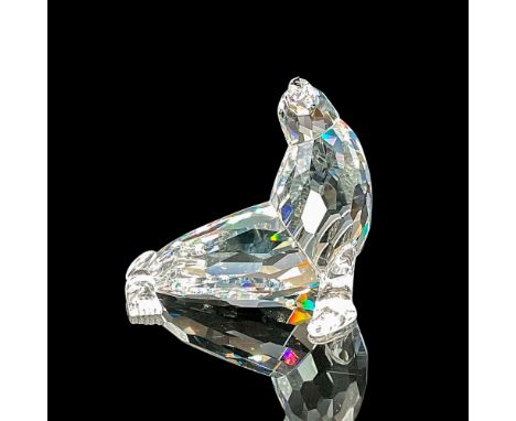 This Swarovski crystal mother sea lion was a member of the Aquatic Worlds theme group. It is made from clear crystal, with bl