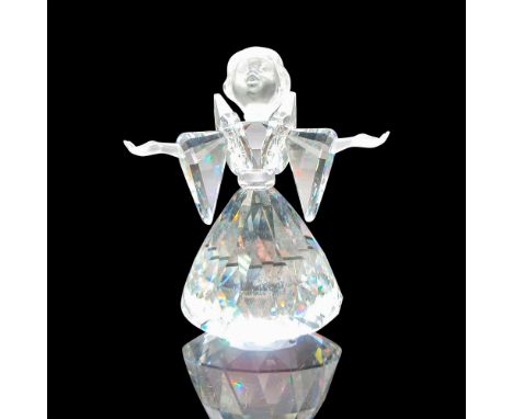 Cheerful Times Collection. Clear faceted body with frosted hands and face. Swarovski backstamp. 7475000600. This item has its