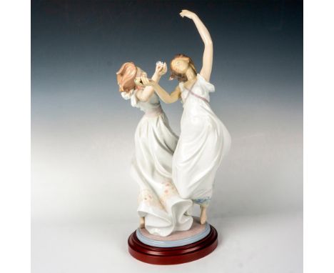 Limited edition, glaze finish modeled as dancers dancing gracefully. Lladro backstamp. This item has its original box. Box me