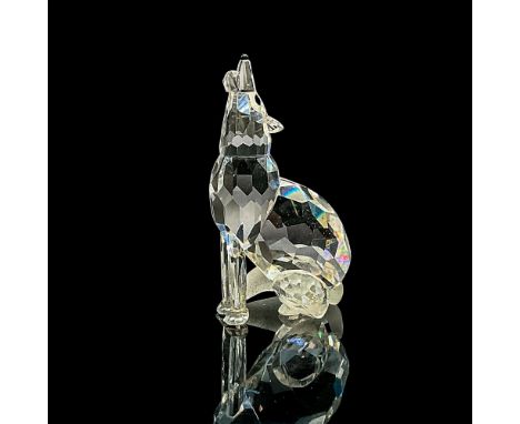 Timber Wolf is made of clear faceted crystal with a frosted crystal tail. Made with Swarovski Crystal components. From the Wi