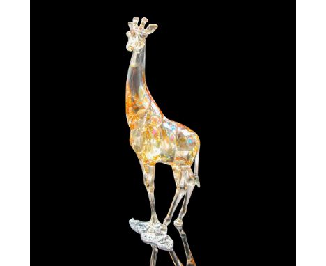 2018 Collector's Society annual edition figurine. Majestic, amber colored faceted body standing on clear base. Swarovski back