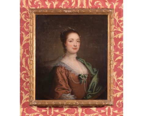 Thomas Bardwell (British 1704 -1767)   Portrait of Felicia, daughter of Thomas Arundell of Stoke Bourne Park   Oil on canvas,