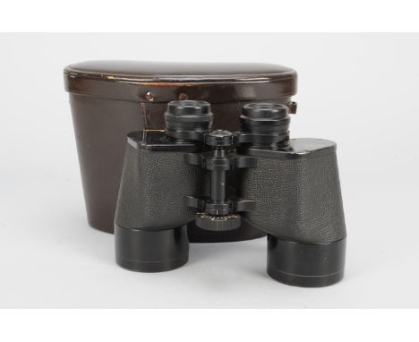 A Pair of Carl Zeiss 10 X 50 Binoculars, made in West Germany, serial no 847402, body G, light scratches, light ding near eye