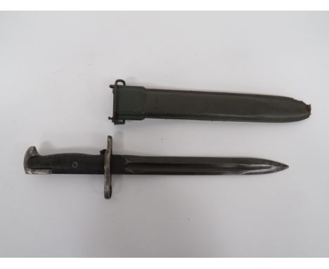 American M1905E1 Shortened M1942 Garand Bayonet10 inch, single edged blade with sharpened back edge point.  Central fuller ru