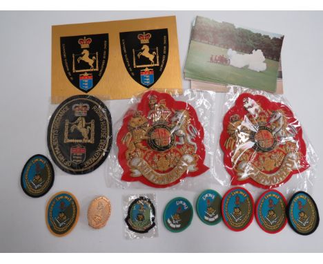 Small Selection of Various Badgesincluding 2 x QC bullion embroidery Guards RSM arm badges ... QC bullion embroidery Riding H