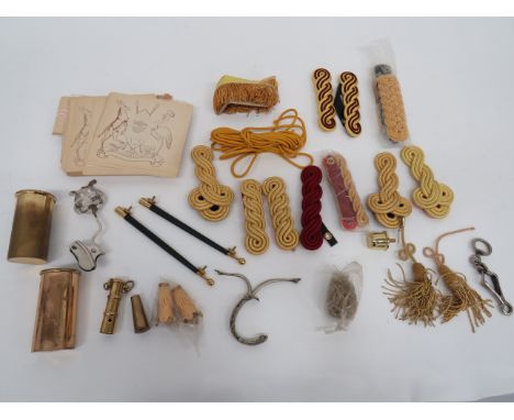 Selection of Various Itemsincluding pair of Cavalry gilt cord shoulder straps ... Pair Infantry gilt cord shoulder straps ...