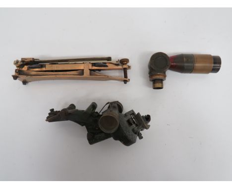 Three Various Gun Sightsconsisting “Stanley London Mark IV”.  Brass and white metal ladder sight dated “1941” ... “Telescope 