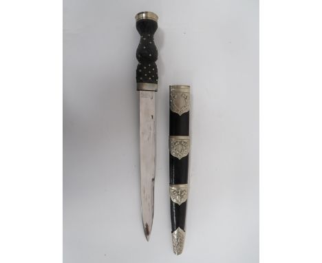 Post 1953 Wilkinson Sword Scottish Piper’s Dirk12 inch, single edged blade with sharpened back edge point.  The forte with et