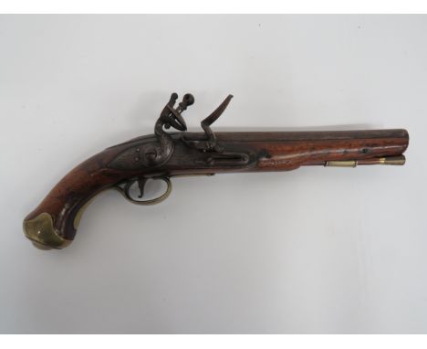 Scarce 1759 Pattern Eliott Light Dragoon Pistol by Vernon16 bore, 9 1/4 inch, smoothbore barrel. Top marked “XI. L.D.” (11th 