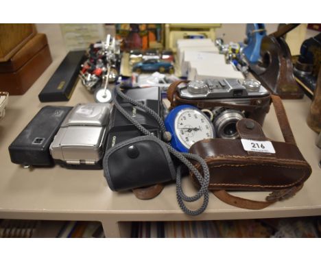 A vintage Iloca camera and others.