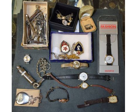 Boxes and Objects - a Vintage J Hudson & Co, GPO whistle on chain; an Airbus Industries first flight commemorative white meta