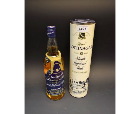 Royal Lochnagar 12 year old single Highland malt Scotch Whisky, 75cl, with tube