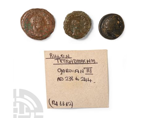 2nd-3rd century A.D. Comprising: various emperors, denominations, issues and types, one with handwritten coin identification 