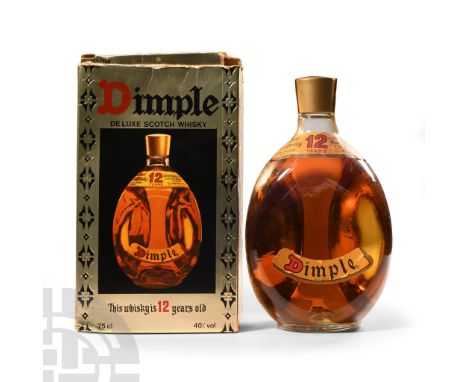 1980s A.D. A bottle of Haig's Dimple 12 Year Old De Luxe Scotch Whisky with original box, estimated to have been bottled in t
