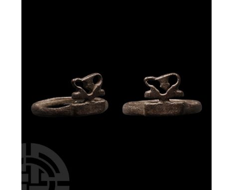 1st century A.D. The bezel formed with an openwork vine and leaf motif. Cf. Ruseva-Slokoska, L., Roman Jewellery, Sofia, 1991