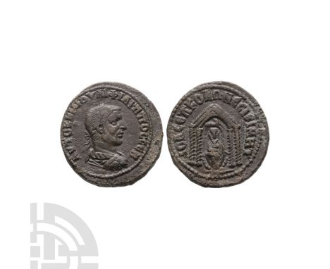 247-249 A.D. Nisibis, Mesopotamia. Obv: AYTOK K M IOYLI FILIPPOC CEB, laureate, draped and cuirassed bust right. Rev: IOL CEP