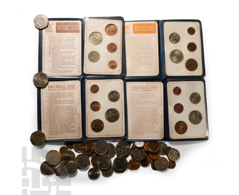 Dated 1951-2016 A.D. Comprising: various issues and types of British decimal currency including four 'Britain's First Decimal