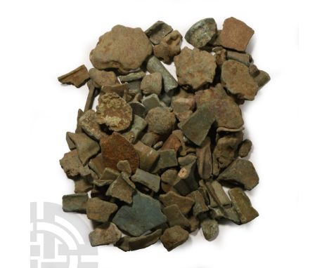 Circa 1st millennium B.C. Including tool fragents, vessel sherds and other items.  1.85 kg total, 5-56 mm (1/4 - 2 1/8 in.). 