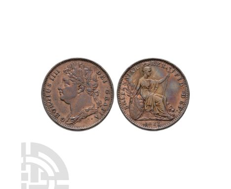 Dated 1822 A.D. First issue, obverse 1. Obv: profile bust with GEORGIUS III DEI GRATIA legend. Rev: seated Britannia with BRI