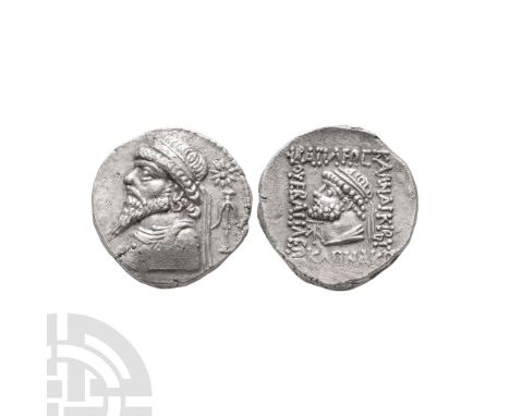 c.54/3-33/2 B.C. Seleukeia on the Hedyphon mint. Obv: diademed and draped bust left, wearing long beard and torque; to right,