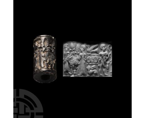 2nd-1st millennium B.C. With frieze of standing figures, fronds, vases, scrolls, birds and other items. Cf. Teissier, B., Anc
