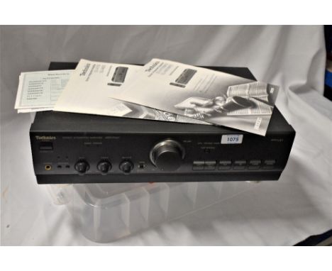 A Technics A600 Amplifier with manual