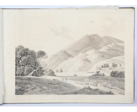 Thomas Daniell R A (British 1749-1840) and William Daniell (British 1769-1837): VIEWS IN INDIA, Twelve uncoloured aquatints b