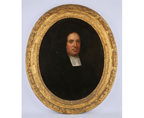 Jonathan Richardson (1665-1745). Portrait of Dr Richard Lucas (1648-1715). Prebendary of Westminster. Born in Presteigne, Luc