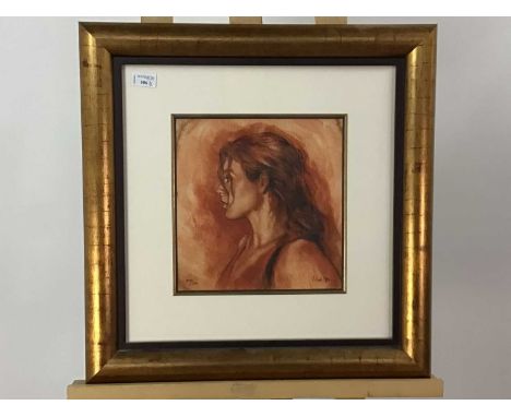 In Profile I, limited edition giclee print by Mark Spain, numbered 205/250, along with a print by Nel Whatmore, numbered 175/
