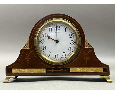 the other clocks in oak cases the French inlaid mahogany mantel clock 15cm highQty: 3