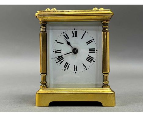 comprising another carriage clock and two miniature brass clocksQty: 4