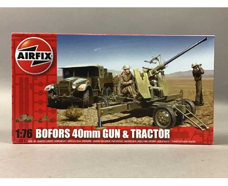 to include a 'Bofords 40mm Gun &amp; Tractor', a 'Gromwell MkIV tank kit, as well as several Matchbox model kits including an