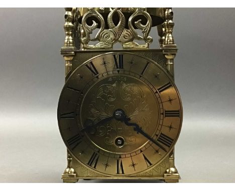 both Smiths brass lantern style clocks25cm hghQty: 2At the time of this condition report neither clock appears to be running