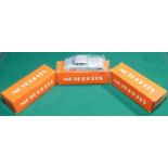 3 unmade MOTORKITS white metal model car kits. An EK1 1959 Volvo PV544. An EK2 1951 Bugatti 101