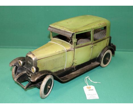 Andre Citroen 1930s C6 Limousine tin-plate Clockwork car. These toys were produced by the Citroen company and sold in there S