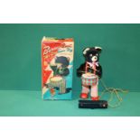 Barney Bear "The Drummers Boy" battery operated Remote controlled toy with light up eyes and