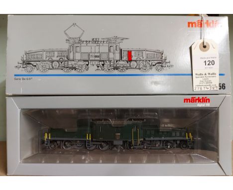 Marklin HO gauge Serie Be 6/8 III 1-Co-Co-1 crocodile type electric locomotive. (3756). In dark green and grey livery. RN 133