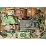 Quantity of mixed Military related die-cast, Tinplate and other items. Lot includes Dinky, Matchbox,