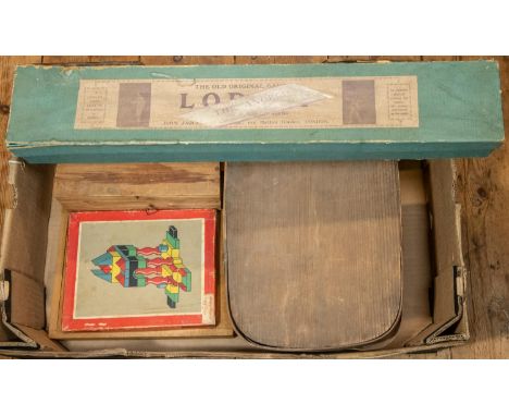 5 Antique toys and games, To include Loriot "Diable" sold through John Jaques &amp; son, beautifully turned treen  Diablo, an