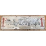 2x early to mid 1900s Enamel advertising signs for the Daily Telegraph Newspaper. Each sign says