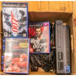 24 games + Sony PlayStation 2 Console complete with 2 controllers and cables. Games include, 007