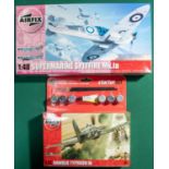 14 Airfix Kits 1:48/1:72/1:32 scales. Including 2x The Last Flight of Concorde. Supermarine Spitfire
