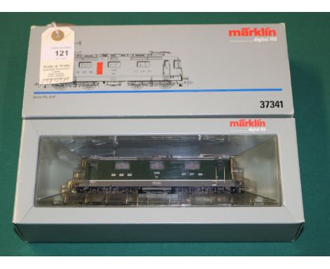 Marklin HO Gauge SBB FFS Bo-Bo electric locomotive (37341), in dark green and grey livery, RN 11294. Boxed, minor wear. Conte