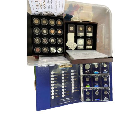 A very good collection of mixed coinage inc King Charles III and QEII First and Last coinage set, 2017 Datestamp UK specimen 