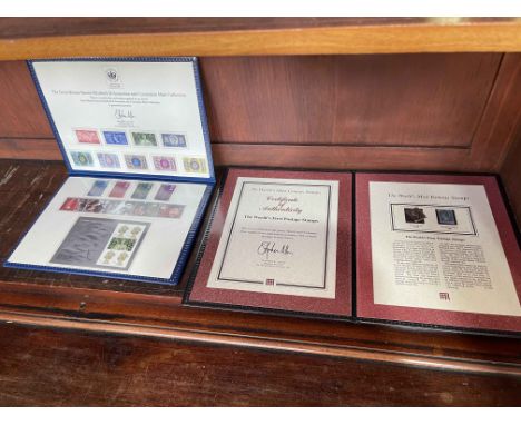 A Westminster Collection 'The World's First Postage Stamps' presentation pack, comprising a 1840 Penny Black and a 1841 Two-P