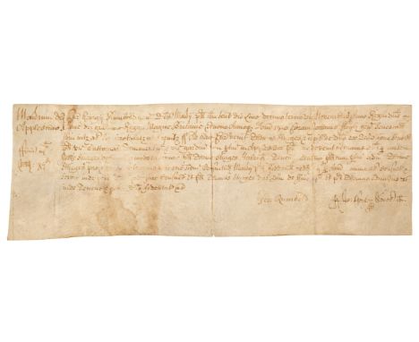 * Foyle Family Deeds. A group of 3 vellum deeds relating to the Foyle family, 1619, 1677 &amp; 1710, the first a settlement (